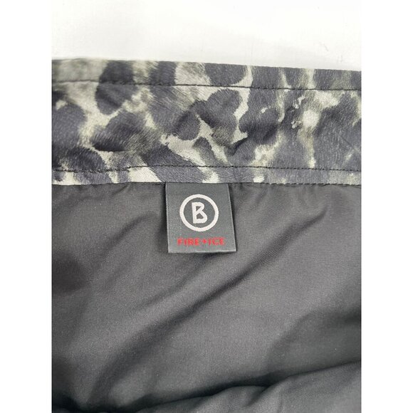 Bogner Fire & Ice Sophy Womens Leopard Print Quilted Puffer Skirt Pockets Down - Picture 9 of 12